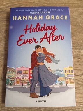 Hannah Grace Holiday Ever After - Red & Blue Illustrated Hardcover-Style Cover